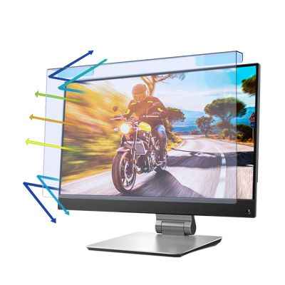 AIZYR Blue Light Blocking Computer Screen Protector Scratch Resistance Eye Protection Filter Widescreen Monitor Protector Panel Hanging Type,19.5 in 16:9(445 * 260) mm
