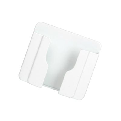 Hemobllo Frosted Wall Mounted Phone Holder Bedside Charging Rack for Bedroom Living Room Office and Kitchen White