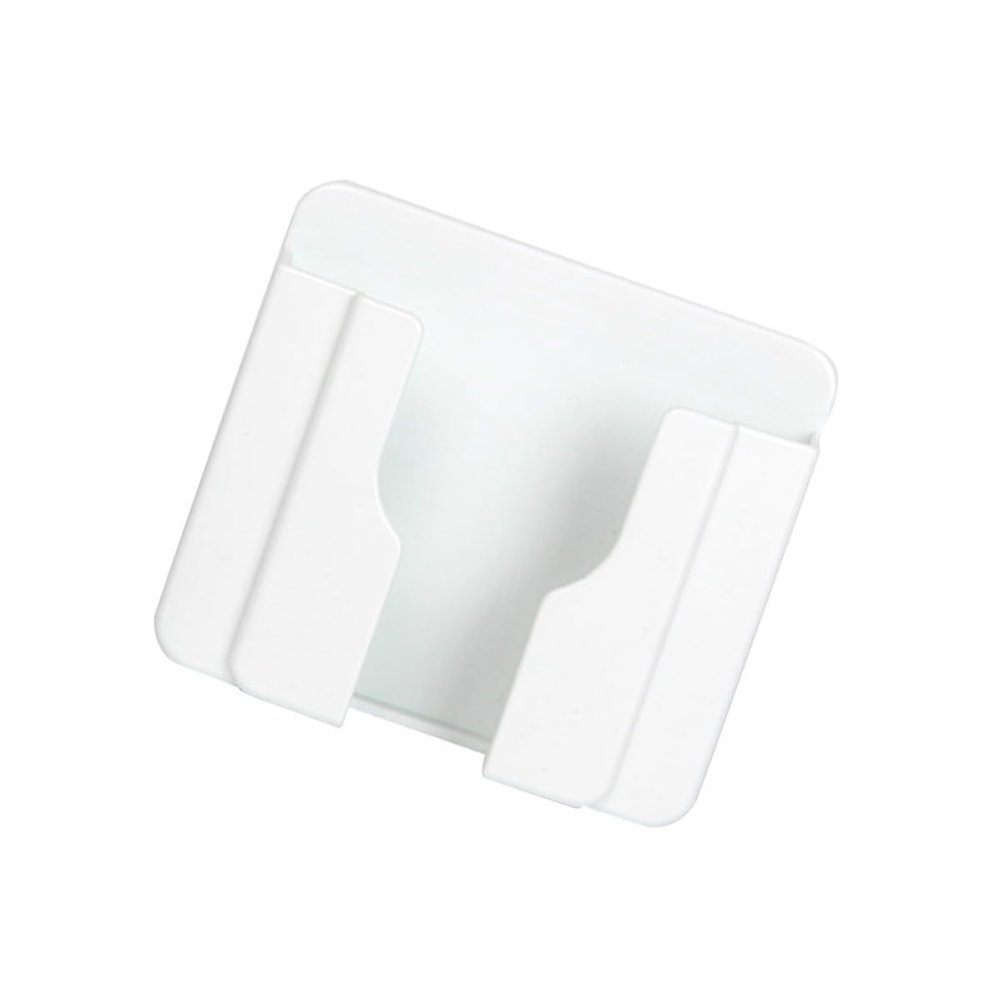 Hemobllo Frosted Wall Mounted Phone Holder Bedside Charging Rack for Bedroom Living Room Office and Kitchen White
