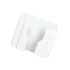 Hemobllo Frosted Wall Mounted Phone Holder Bedside Charging Rack for Bedroom Living Room Office and Kitchen White view 1