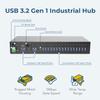 Coolgear 16 Port Managed USB 3.2 Gen 1 Hub w/ 15KV ESD Surge Protection view 2