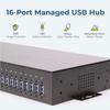 Coolgear 16 Port Managed USB 3.2 Gen 1 Hub w/ 15KV ESD Surge Protection view 3