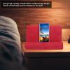 Soft Phone Tablet Holder, Lightweight Pillow Tablet Stand Books Smartphones Magazines Stand Holder for Bed Suede Fabric Multifunctional Design for Bed, Armrests, Carpet, Red view 2