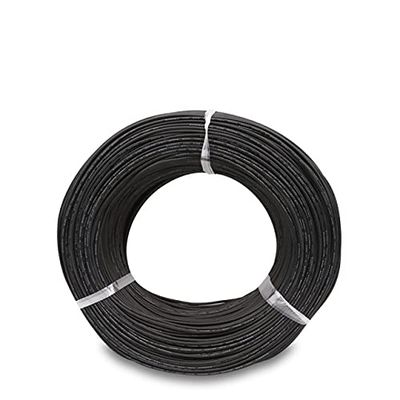 Davitu Wires & Cables - soft Silicone cable 5 meters extra soft high temperature silicone wire 8 10 12 14 16 18 20 22 24 26 AWG - (Color: Black 5M, Specification: 8 AWG)