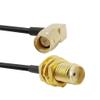 Davitu Power Cables - 1-20M SMA Male Right Angle to SMA Female Antenna Cable LMR 200 RF Cable Low Loss SMA Plug to SMA Jack Antenna LMR 200 Cable - (Color: 15M) view 1