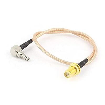 Davitu Wires & Cables - SMA female to CRC9 right angle connector RG316 pigtail cable for HUAWEI/ZTE 3G/4G modem antenna - (Color: 15M, Length: RG316)
