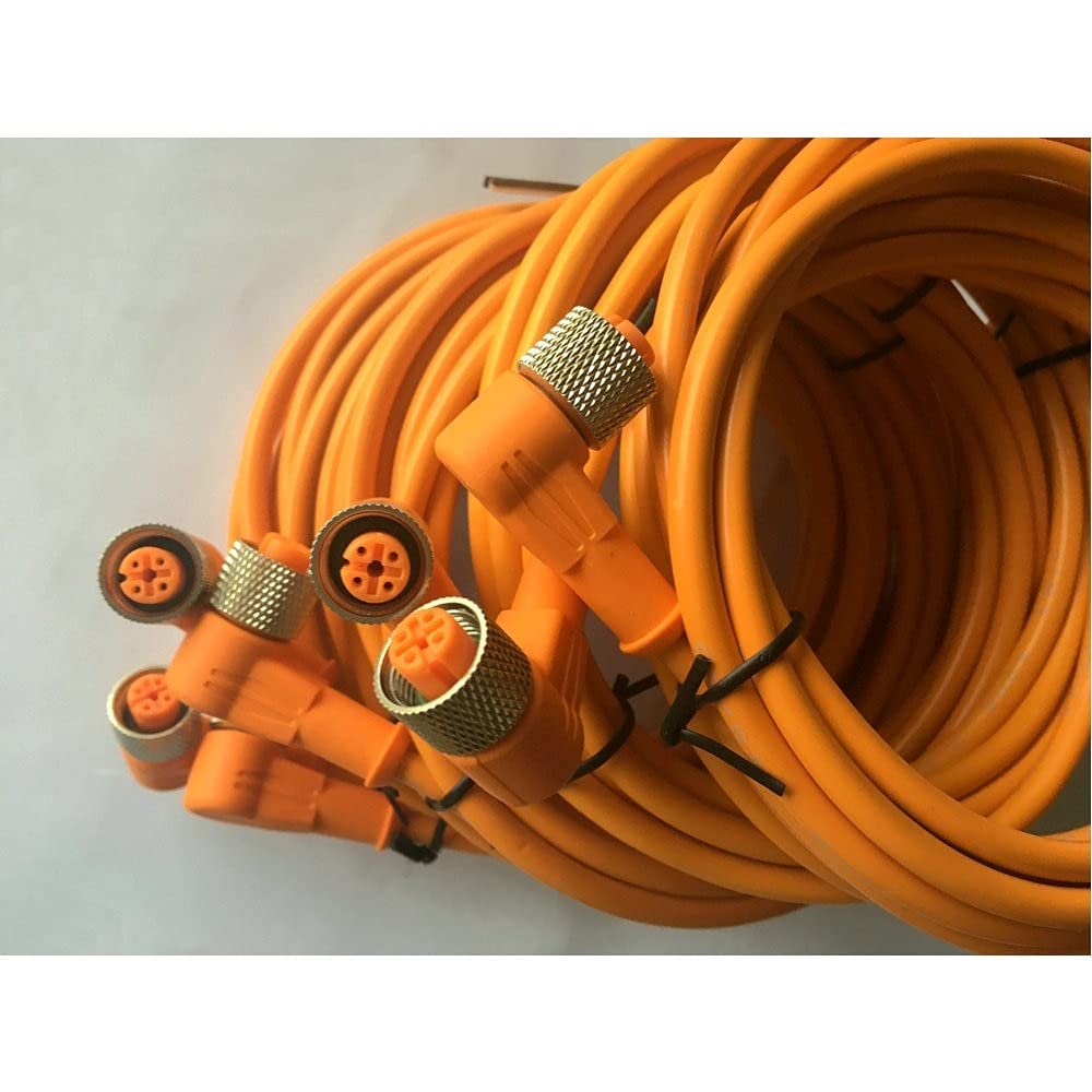 Davitu Wires & Cables - DOL-1204-G02M DOL-1204-W02M cable with M12 4 pin connector - (Specification: DOL-1204-G02M)
