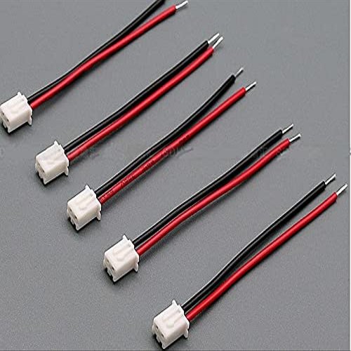 Davitu Wires & Cables - 60pcs XH single head 30pcs cable / electronic wire / XH2.54-2P / single head lines / other end tinned / Long 20CM - (Color: 250 MM, Length: XH 2P)