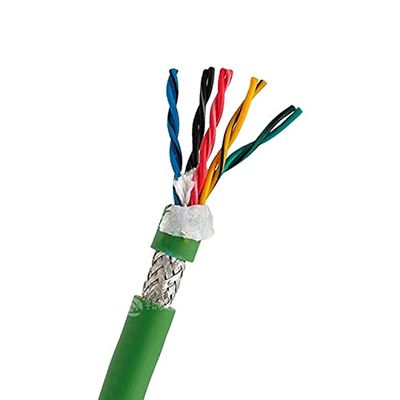 Davitu Wires & Cables - Drag Chain Data Cable 4,6,8,10,12,14 core 0.2,0.3mm 24,22AWG Ultra High Flexible Shielded Twisted Pair Green Towline Wire 5m - (Color: 10 core, Length: 5m, 0.3mm2 (22AWG))