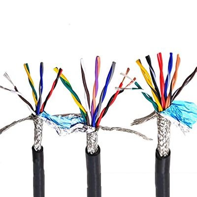 Davitu Wires & Cables - 100M 26AWG 24AWG 2 core 4 core 6 core 8 core1 meter 485 communication signal wire RVSP pure copper twisted pair shielded wire - (Color: 6 Core 26AWG 100M)
