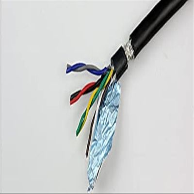Davitu Wires & Cables - 100M 26AWG 24AWG 2 core 4 core 6 core 8 core1 meter 485 communication signal wire RVSP pure copper twisted pair shielded wire - (Color: 8 Core 26AWG 100M)