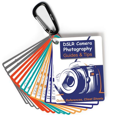 DSLR Cheat Sheet Photography Accessories Camera Accessories for Canon Nikon Sony Photography Gifts for Photographer Quick Reference Cards Guides Tips Settings Exposure Modes Composition And More 43in
