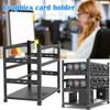 12GPU Stackable Mining Rig Frame, Steel Open Air Mining Rig Case, Solid Miner Frame for Crypto Ethereum ETH RVN Ergo Miner Mining Case Rack Fits Dual Power ATX Motherboard (12 GPU Mining Frame) view 2