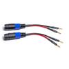 WJSTN Banana Plugs to speakon Speaker Adapter Cablespeakon to Banana Plug Cable 12awg 6in/2 Pack view 2