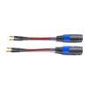 WJSTN Banana Plugs to speakon Speaker Adapter Cablespeakon to Banana Plug Cable 12awg 6in/2 Pack view 3
