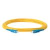 SpeedyFiberTX 1-Pack 55 Meter SC/UPC to SC/UPC 3.0mm Simplex Yellow Riser OFNR Fiber Patch Cable, Corning SMF-28 Singlemode 9/125um OS1/OS2 Compatible Ultra Optical Fiber view 3