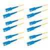 SpeedyFiberTX 6-Pack 7 Meter SC/UPC to SC/UPC 3.0mm Simplex Yellow Riser OFNR Fiber Patch Cable, Corning SMF-28 Singlemode 9/125um OS1/OS2 Compatible Ultra Optical Fiber view 1