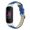 TryBest Leather Strap Compatible with Fitbit Luxe,Slim Women Men Durable Leather Wristbands Comfortable Lightweight Replacement Watch Strap Adjustable 5.5-8.0 inch - Blue view 2