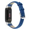TryBest Leather Strap Compatible with Fitbit Luxe,Slim Women Men Durable Leather Wristbands Comfortable Lightweight Replacement Watch Strap Adjustable 5.5-8.0 inch - Blue view 3