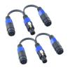 WJSTN speakon Splitter Cable 1 Male 2 Female Speaker Break Out Splitter Speak-on Cable 2 Pole Y Adapter 2Pack (1 Male to 2 Female) view 1