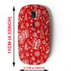 2.4G Wireless Mouse with Cute Pattern Design for All Laptops and Desktops with Nano Receiver - Christmas Vintage Ornate view 2