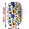 2.4G Wireless Mouse with Cute Pattern Design for All Laptops and Desktops with Nano Receiver - Cute Fish Kids view 2