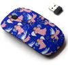 2.4G Wireless Mouse with Cute Pattern Design for All Laptops and Desktops with Nano Receiver - Christmas Angels Magic Wands Trumpets view 1