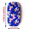 2.4G Wireless Mouse with Cute Pattern Design for All Laptops and Desktops with Nano Receiver - Christmas Angels Magic Wands Trumpets view 2