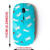2.4G Wireless Mouse with Cute Pattern Design for All Laptops and Desktops with Nano Receiver - Cute Cartoon Flying view 2