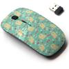 2.4G Wireless Mouse with Cute Pattern Design for All Laptops and Desktops with Nano Receiver - Cute Chow Dog view 1
