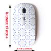 2.4G Wireless Mouse with Cute Pattern Design for All Laptops and Desktops with Nano Receiver - Color Blue view 2