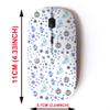 2.4G Wireless Mouse with Cute Pattern Design for All Laptops and Desktops with Nano Receiver - Dark Blue Texture view 2