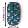 2.4G Wireless Mouse with Cute Pattern Design for All Laptops and Desktops with Nano Receiver - Christmas Ball Flat view 2
