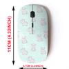2.4G Wireless Mouse with Cute Pattern Design for All Laptops and Desktops with Nano Receiver - Cute Hippopotamus amphibius view 2