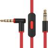 3.5mm to 3.5mm Replacement Solo 3 Audio Cable Cord Wire with in-line Microphone and Remote Control Compatible with Beats by Dr Dre Solo/Studio/Pro/Detox/Wireless/Mixr/Executive/Pill Headphones (Red) view 1