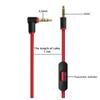 3.5mm to 3.5mm Replacement Solo 3 Audio Cable Cord Wire with in-line Microphone and Remote Control Compatible with Beats by Dr Dre Solo/Studio/Pro/Detox/Wireless/Mixr/Executive/Pill Headphones (Red) view 3