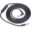 3.5mm to 3.5mm Replacement Solo 3 Audio Cable Cord Wire with in-line Microphone and Remote Control Compatible with Beats by Dr Dre Solo/Studio/Pro/Detox/Wireless/Mixr/Executive/Pill Headphones (Black) view 1