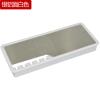 Cable Port Hole Cover Alloy Desk Cable Grommet Rectangular Threading Box with Wire Clip Holder Table Outlet Line Hole Cover Office Furniture Hardware Never Scratch and fray Cables (Color : A) view 2