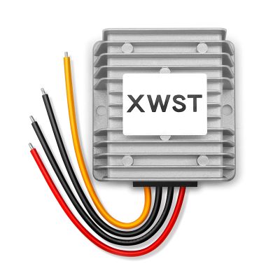XWST DC 24V Step up to 48V 3A 144W Converter Voltage Converter, 48Volt Regulator Waterproof DC/DC Boost Transformer Power Supply (24V to 48V 3A)
