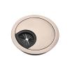 Cable Port Hole Cover 1PC Zinc Alloy Desk Wire Hole Cover Computer Tidy Grommet Table Cable Outlet Port Surface Line Box Table Cable Fastener Hardware Never Scratch and fray Cables view 1