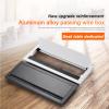 Cable Port Hole Cover Port PC Computer Table Desk Grommet Cable Tidy Outlet Wire Organizer Aluminium Alloy Office Hole Cover Surface Insert with Brush Never Scratch and fray Cables (Color : Black) view 4