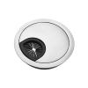 Cable Port Hole Cover 1PC Zinc Alloy Desk Wire Hole Cover Computer Tidy Grommet Table Cable Outlet Port Surface Line Box Table Cable Fastener Hardware Never Scratch and fray Cables view 1