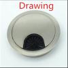 Cable Port Hole Cover Hole Cover Base Round 60mm Computer Desk Grommet Cable Wire Outlet Port Wire Organizer Furniture Hardware Never Scratch and fray Cables (Color : Drawing, Specification : 53mm) view 2