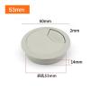 Cable Port Hole Cover 1/2/5/10pcs 35/50/53/60/80mm PC Computer Desk Plastic Grommet Table Cable Tidy Wire Hole Cover Cap Plug Never Scratch and fray Cables (Color : Gray 53mm, Number of Pcs : 1pcs) view 2