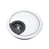 Cable Port Hole Cover 1PC Zinc Alloy Desk Wire Hole Cover Computer Tidy Grommet Table Cable Outlet Port Surface Line Box Table Cable Fastener Hardware Never Scratch and fray Cables view 1