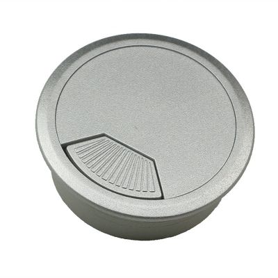 Cable Port Hole Cover 2pcs ABS Computer Desk Table Grommet Cable Port Wire Hole Cover 50mm/53mm/60mm Wire Storage Rack Furniture Hardware Never Scratch and fray Cables