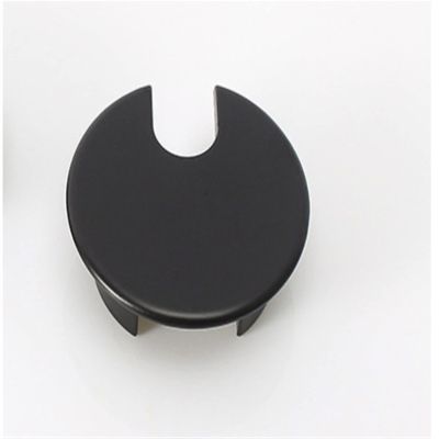 Cable Port Hole Cover 10pcs/Lot Furniture Hardware Computer Grommet Table Cable Outlet Port Surface Line Box Zinc Alloy Desk Wire Hole Cover Never Scratch and fray Cables (Color : Black)