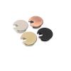 Cable Port Hole Cover 10pcs/Lot Furniture Hardware Computer Grommet Table Cable Outlet Port Surface Line Box Zinc Alloy Desk Wire Hole Cover Never Scratch and fray Cables (Color : Black) view 2
