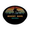 Mount Rose Tahoe Nevada Vintage Sun Snowboarding Snowboarder PopSockets Standard PopGrip view 2