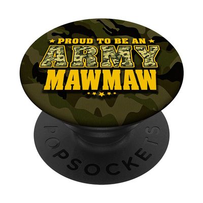 Proud To Be An Army Mawmaw - US Flag Pride Military Grandma PopSockets Swappable PopGrip